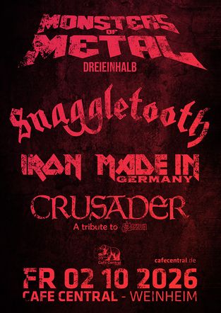 snaggletooth, iron made in germany, crusader Bandfoto