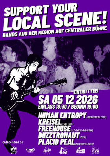 support your local scene Bandfoto